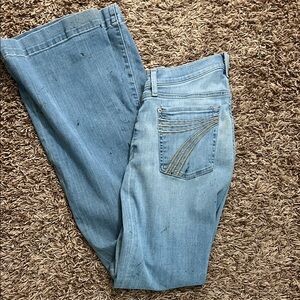 7 For All Mankind Light Blue Straight Leg Jeans